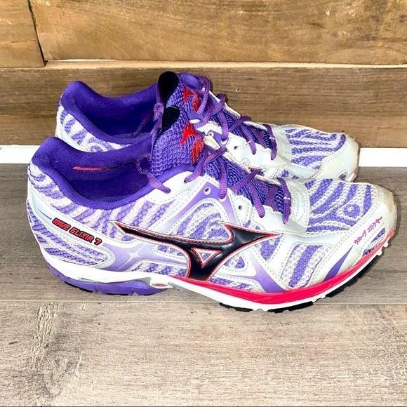 Mizuno wave elixir 7 purple zebra 10.5 men’s - Picture 1 of 7